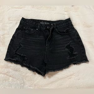 Wild Fable Black High Rise denim distressed